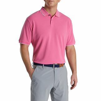 Men's Footjoy Golf Polo Pink NZ-31852